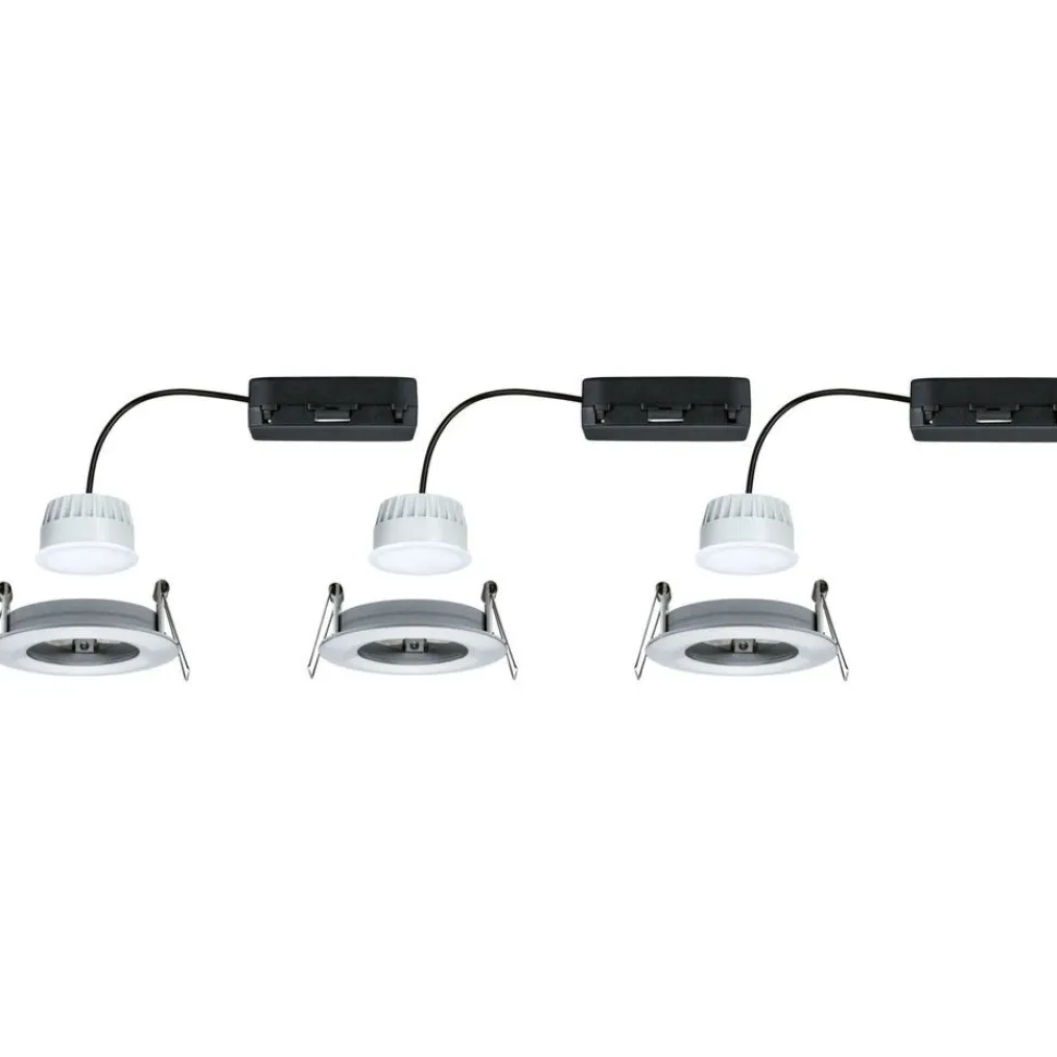 Upotettava LED-valaisin Paulmann Nova Coin, pyöreä, IP44, 78mm, 3x6W, 3x530lm, 230V, säädettävä värilämpötila