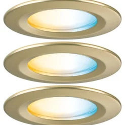 Upotettava LED-valaisin Paulmann Nova Coin, pyöreä, IP44, 78mm, 3x6W, 3x530lm, 230V, säädettävä värilämpötila