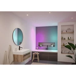 Upotettava LED-valaisin Paulmann Nova Coin, pyöreä, IP44, 78mm, 3x6W, 3x530lm, 230V, säädettävä värilämpötila