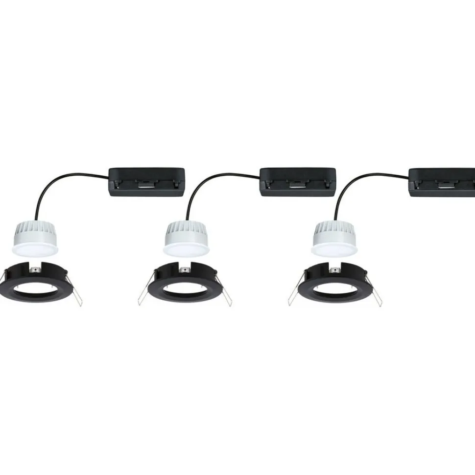 Upotettava LED-valaisin Paulmann Nova Coin, pyöreä, IP44, 78mm, 3x6W, 3x530lm, 230V, säädettävä värilämpötila