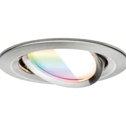 Upotettava LED-valaisin Paulmann Nova Coin, pyöreä, 84mm, 50°, RGBW+, 6W, 500lm, 230V, alumiini
