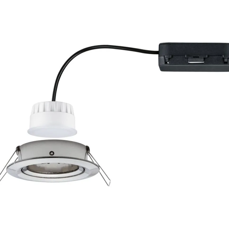 Upotettava LED-valaisin Paulmann Nova Coin, pyöreä, 84mm, 50°, RGBW+, 6W, 500lm, 230V, alumiini