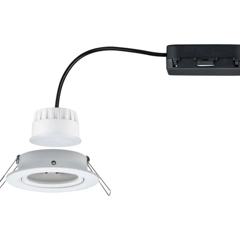Upotettava LED-valaisin Paulmann Nova Coin, pyöreä, 84mm, 50°, RGBW+, 6W, 500lm, 230V, alumiini