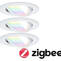 Upotettava LED-valaisin Paulmann Nova Coin, pyöreä, 84mm, 50°, RGBW+, 3x6W, 3x500lm, 230V
