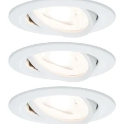 Upotettava LED-valaisin Paulmann Nova, 3kpl, Ø84mm, GU10, 6.5W, 460lm, 2700K, himmennettävä, mattavalkoinen