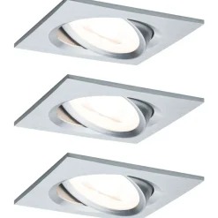 Upotettava LED-valaisin Paulmann Nova, 3kpl, 84x84mm, GU10, 6.5W, 460lm, 2700K, himmennettävä, mattavalkoinen