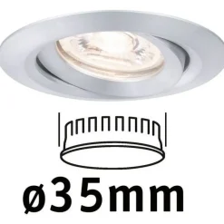 Upotettava LED-valaisin Paulmann Nova Mini Coin, Ø66mm, 4W, 310lm, 2700K, mattavalkoinen