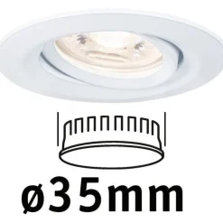 Upotettava LED-valaisin Paulmann Nova Mini Coin, Ø66mm, 4W, 310lm, 2700K, mattavalkoinen