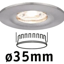 Upotettava LED-valaisin Paulmann Nova Mini Coin Rigid, IP44, Ø65mm, 4W, 310lm, 2700K, mattavalkoinen