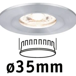 Upotettava LED-valaisin Paulmann Nova Mini Coin Rigid, IP44, Ø65mm, 4W, 310lm, 2700K, mattavalkoinen