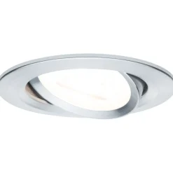Upotettava LED-valaisin Paulmann Nova, Ø84mm, GU10, 6.5W, 460lm, 2700K, himmennettävä, harjattu rauta