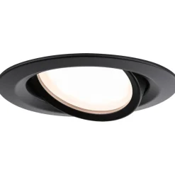 Upotettava LED-valaisin Paulmann Nova Plus Coin, 3kpl, IP65, Ø93mm, 6W, 470lm, 2700K, himmennettävä, mattamusta
