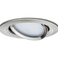 Upotettava LED-valaisin Paulmann Nova Plus Coin, Ø84mm, 6W, 470lm, 2700K, himmennettävä, mattavalkoinen