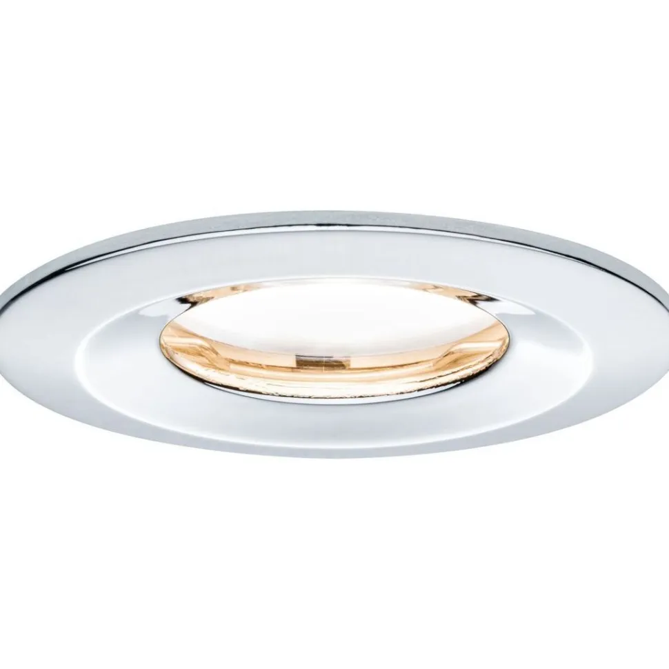 Upotettava LED-valaisin Paulmann Nova Plus Coin Rigid, IP65, Ø78mm, 6W, 470lm, 2700K, himmennettävä, kromi