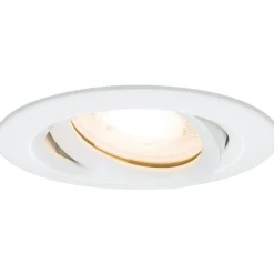Upotettava LED-valaisin Paulmann Nova Plus, IP65, Ø93mm, GU10, 2700K, himmennettävä, mattavalkoinen/kromi