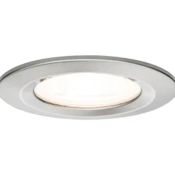 Upotettava LED-valaisin Paulmann Nova Rigid, IP44, Ø78mm, GU10, 6.5W, 460lm, 2700K, himmennettävä, harjattu rauta