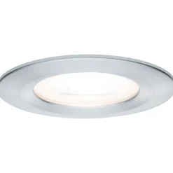 Upotettava LED-valaisin Paulmann Nova Rigid, IP44, Ø78mm, GU10, 6.5W, 460lm, 2700K, himmennettävä, harjattu rauta