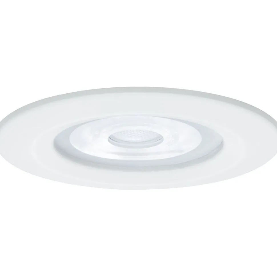 Upotettava LED-valaisin Paulmann Nova Rigid, 3kpl, IP44, Ø78mm, GU10, 6.5W, 460lm, 2700K, himmennettävä, mattavalkoinen