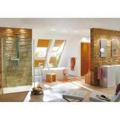Upotettava LED-valaisin Paulmann Nova Rigid, 3kpl, IP44, Ø78mm, GU10, 6.5W, 460lm, 2700K, himmennettävä, mattavalkoinen