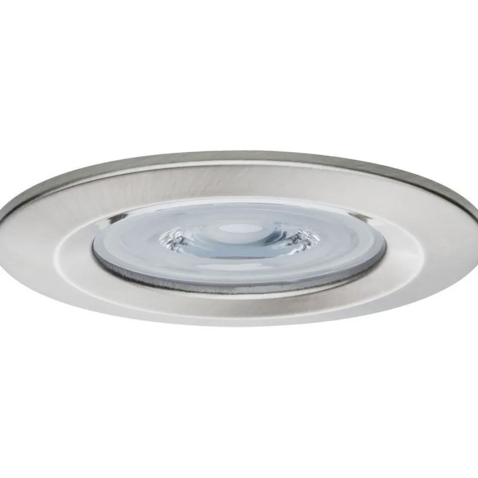 Upotettava LED-valaisin Paulmann Nova Rigid, 3kpl, IP44, Ø78mm, GU10, 6.5W, 460lm, 2700K, himmennettävä, mattavalkoinen