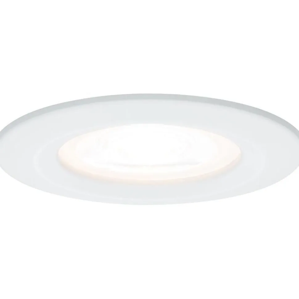 Upotettava LED-valaisin Paulmann Nova Rigid, 3kpl, IP44, Ø78mm, GU10, 6.5W, 460lm, 2700K, mattavalkoinen