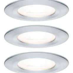 Upotettava LED-valaisin Paulmann Nova Rigid, 3kpl, IP44, Ø78mm, GU10, 6.5W, 460lm, 2700K, mattavalkoinen
