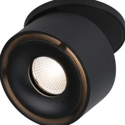 Upotettava LED-valaisin Paulmann Spircle, Ø78mm, 8W, 550lm, 3000K, mattamusta