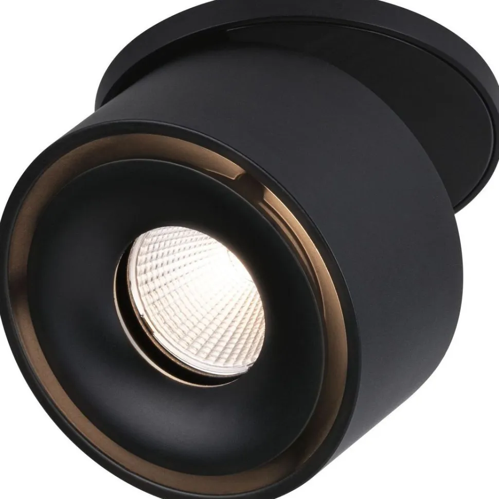 Upotettava LED-valaisin Paulmann Spircle, Ø78mm, 8W, 550lm, 3000K, mattamusta