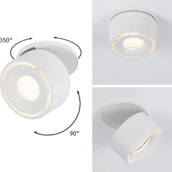 Upotettava LED-valaisin Paulmann Spircle, Ø78mm, 8W, 550lm, 3000K, mattamusta