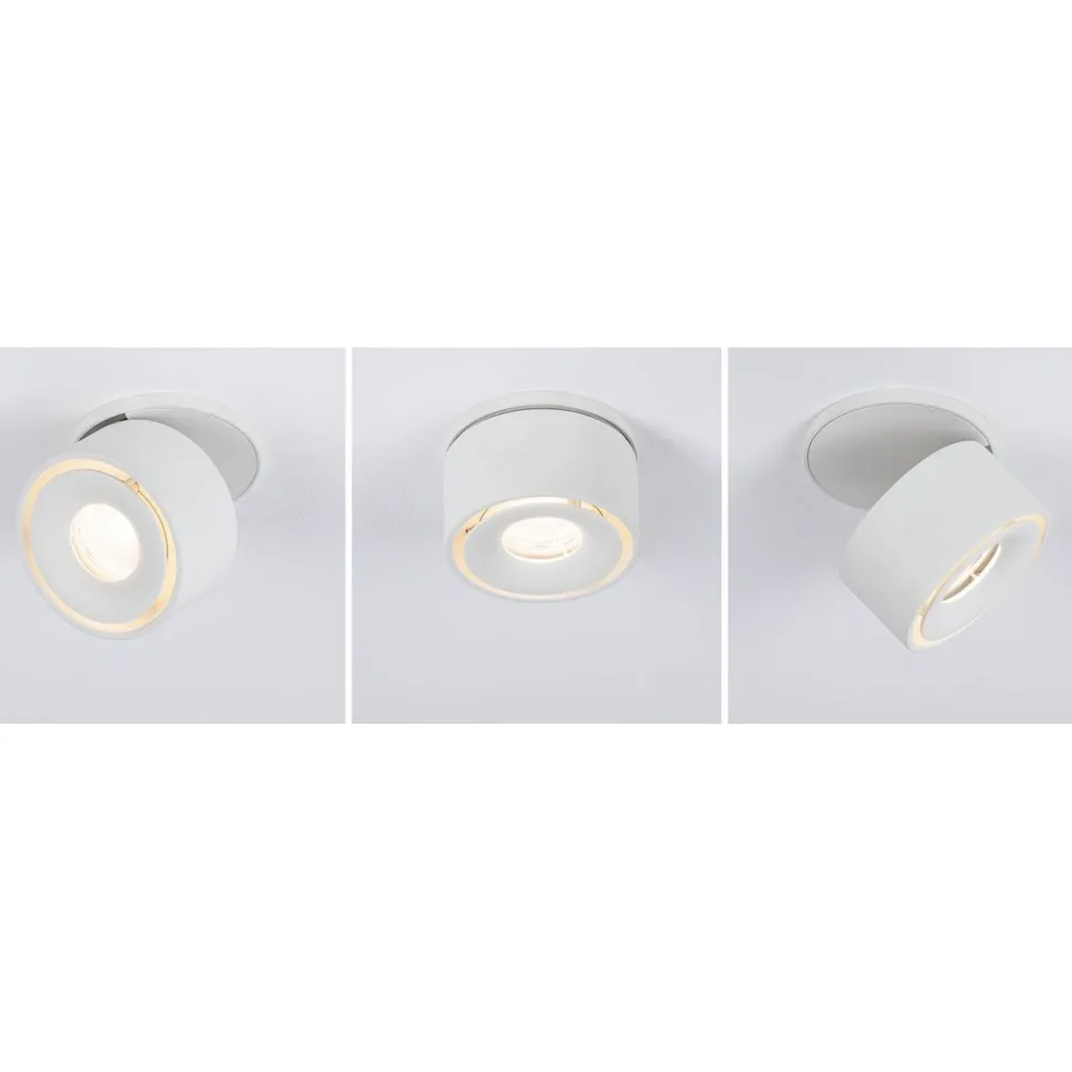 Upotettava LED-valaisin Paulmann Spircle, Ø78mm, 8W, 550lm, 3000K, mattamusta