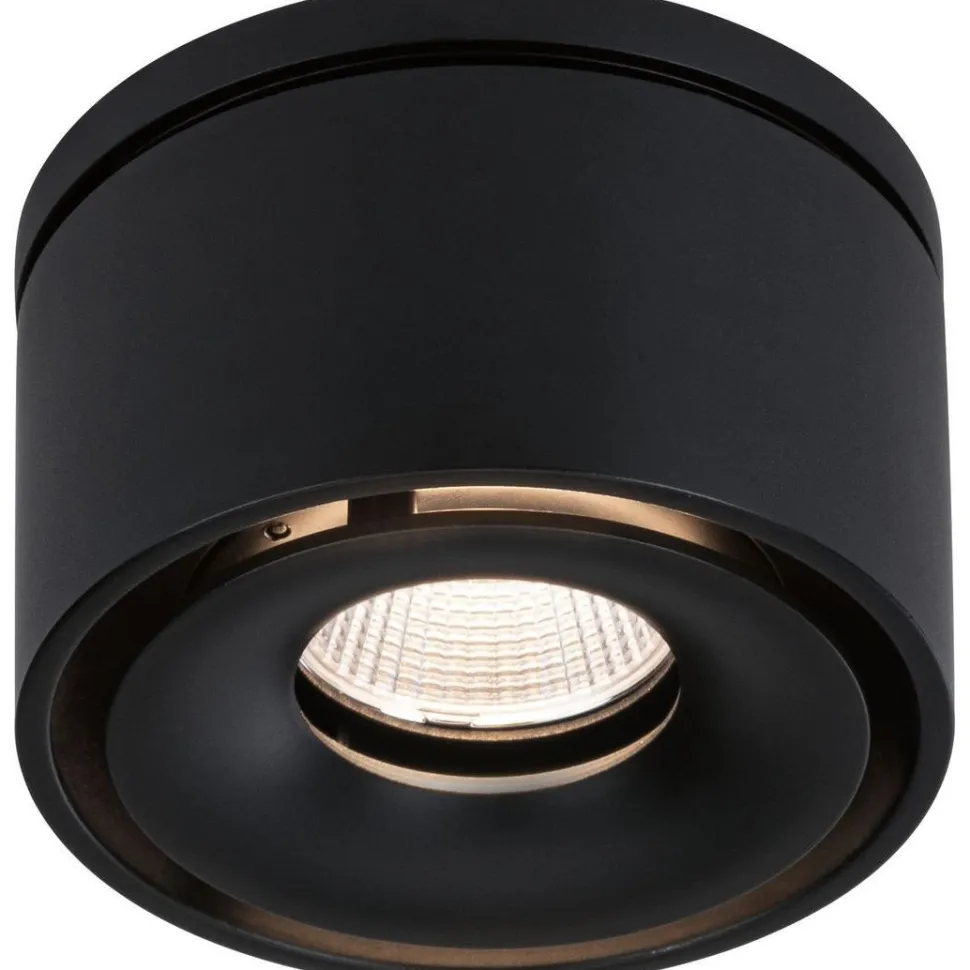 Upotettava LED-valaisin Paulmann Spircle, Ø78mm, 8W, 550lm, 3000K, mattamusta