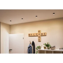 Upotettava LED-valaisinsarja Paulmann, Gil Coin, 3 valaisinta, IP44, Ø68mm, 3x6W, 3x470lm, 2700K, himmennettävä, valkoinen/kulta