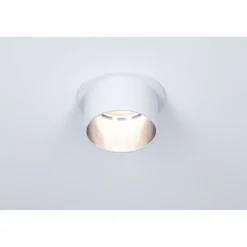 Upotettava LED-valaisinsarja Paulmann, Gil Coin, 3 valaisinta, IP44, Ø68mm, 3x6W, 3x470lm, 2700K, himmennettävä, valkoinen/kulta