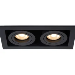 Upotettava valaisin Lucide Chimney, 2xGU10, musta