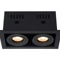 Upotettava valaisin Lucide Chimney, 2xGU10, musta