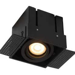 Upotettava valaisin Lucide Trimless, 1xGU10, musta