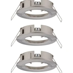 Upotettava valaisin Paulmann Choose, IP44, 3kpl, Ø78mm, max.3x10W, himmennettävä, kromi