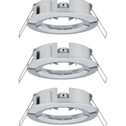 Upotettava valaisin Paulmann Choose, IP44, 3kpl, Ø78mm, max.3x10W, himmennettävä, kromi