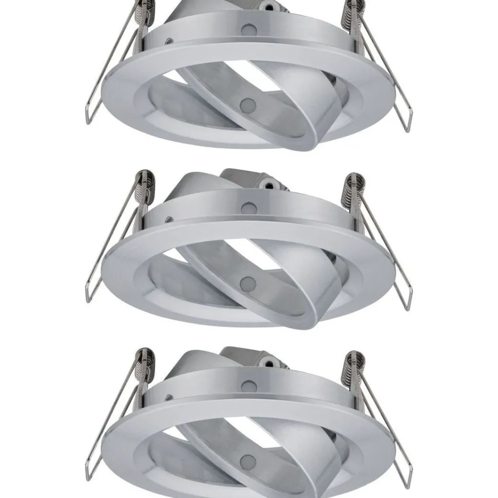 Upotettava valaisin Paulmann Choose, 3kpl, Ø84mm, max.3x10W, himmennettävä, kromi