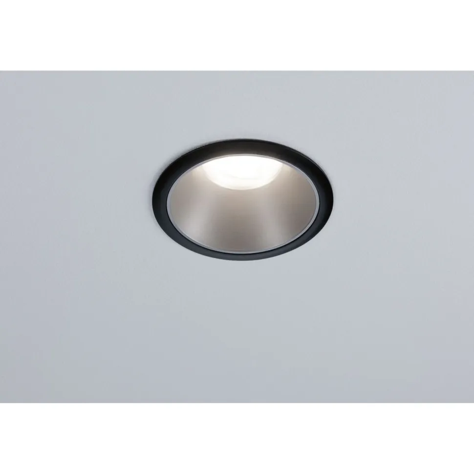Upotettava valaisin Paulmann Cole, Ø88mm, GU10, max.10W, himmennettävä, valkoinen/mattamusta
