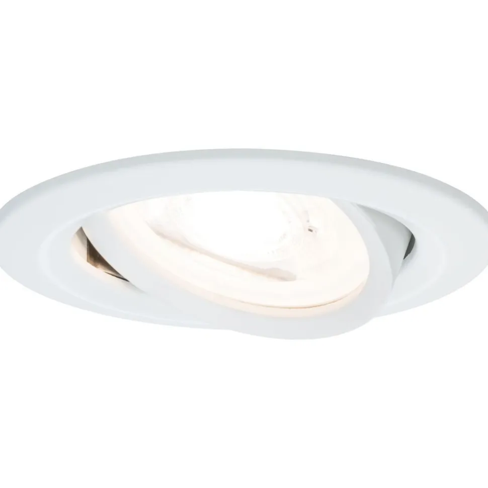 Upotettava valaisin Paulmann Nova, Ø84mm, GU10, max.35W, himmennettävä, harjattu rauta