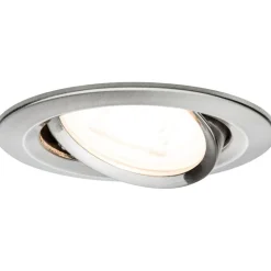Upotettava valaisin Paulmann Nova, Ø84mm, GU10, max.35W, himmennettävä, harjattu rauta