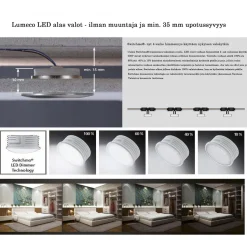 Upotettava valaisin Paul Neuhaus Lumeco LED 5,5W 230V 3000K 350lm IP44 Ø 83mm kromi