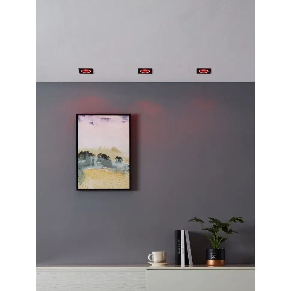 Uppovalaisin Eglo connect.z Carosso-z, 9.3x9.3cm, LED, 4.7W, IP20, musta