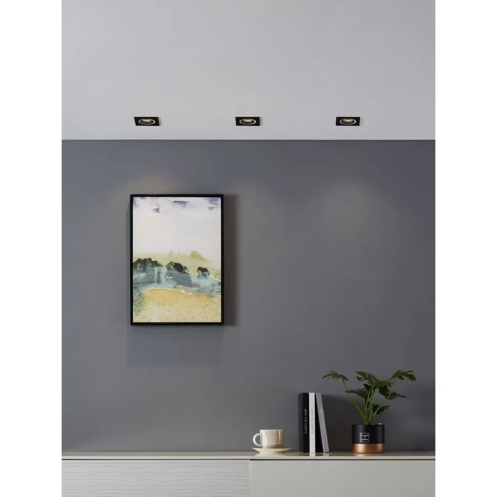 Uppovalaisin Eglo connect.z Carosso-z, 9.3x9.3cm, LED, 4.7W, IP20, musta