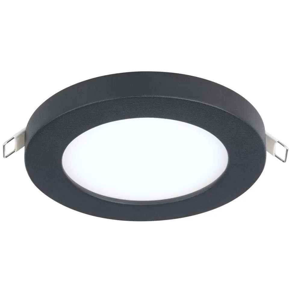 Uppovalaisin Eglo Fueva flex, Ø11.7cm, LED, 5.5W, 4000K, IP20, musta