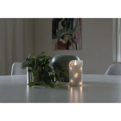 Vahakynttilä Konstsmide, IP20, 3D, paristokäyttöinen, 15 x LED, Ø10x14cm
