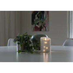 Vahakynttilä Konstsmide, IP20, 3D, paristokäyttöinen, 15 x LED, Ø10x14cm