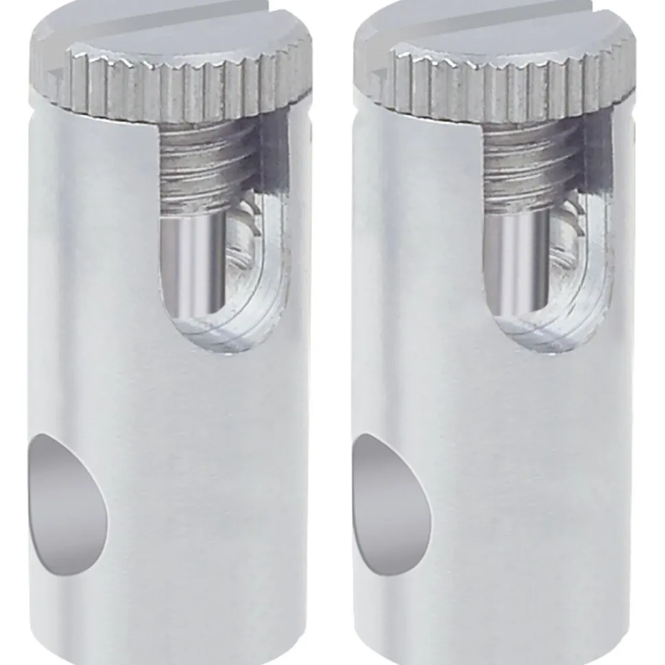 Vaijerijärjestelmän virtaliitinpari 12V 300W 6 mm² mattakromi
