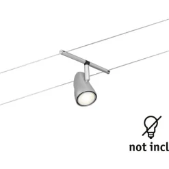 Vaijerivalaisin Paulmann CorDuo Cup, GU5.3, 12V, mattamusta/kromi